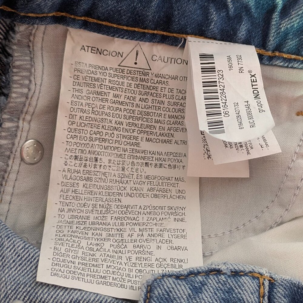 Straight-Cut High-Waist Jeans With Rhinestones From ZARA - Picture 16 of 16